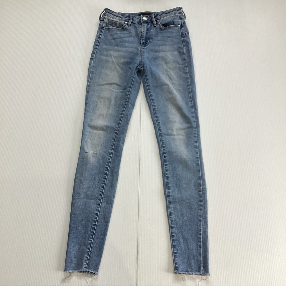 Kendall and Kylie Denim Jeans Size 24 Medium Wash Stretch Distressed
